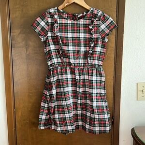 Girls GAP Plaid Dress Size L